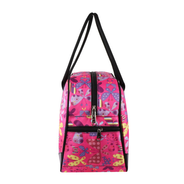 Allwyn Printed Duffle Pink Butterfly Bag - Image 3