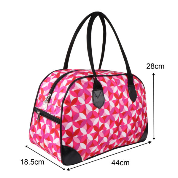 Chekker Duffle Bag Pink - Image 2