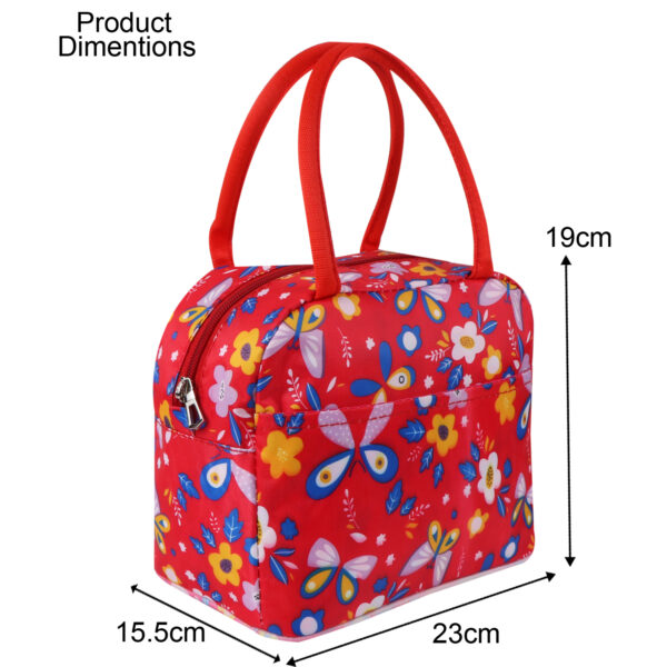 Insulated Lunch Bag Red - Image 2