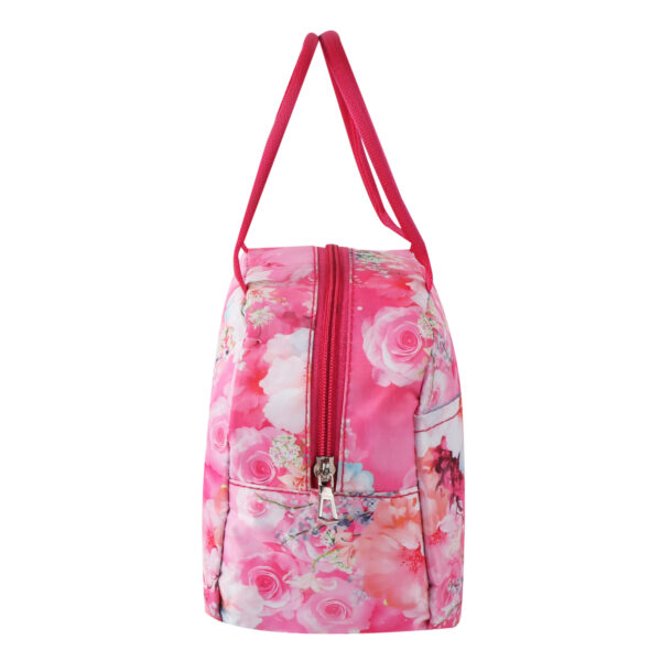 Pink Flowers Lunch Bag - Image 3