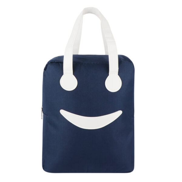 Smiley Face Handbag Dark Blue