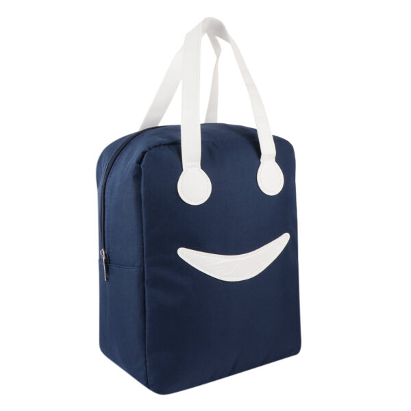 Smiley Face Handbag Dark Blue - Image 2
