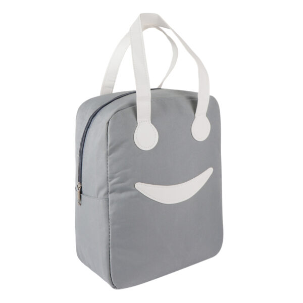 Smiley Face Handbag Grey - Image 2