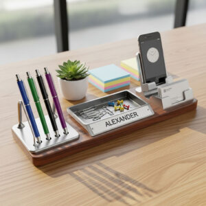 5 in 1 Personalized Desk Organizer